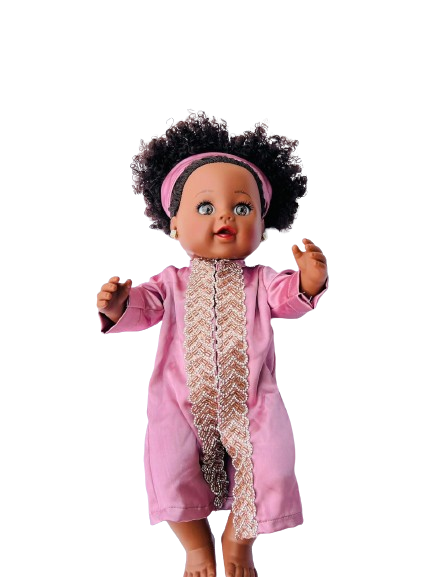 Pink swan doll